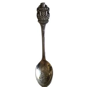 vtg OEM Rolex Bucherer of Switzerland Lucerne Silver-Plated Souvenir Spoon 4.25"